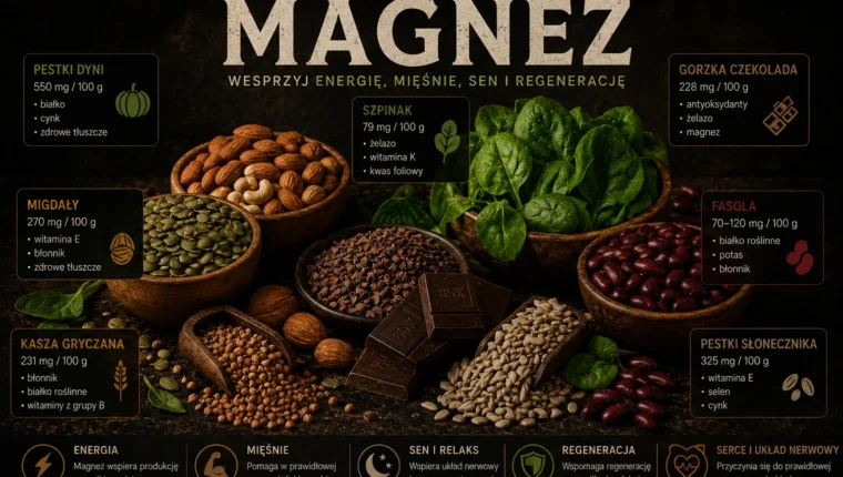 Magnez, naturalne źródła magnezu i wpływ na testosteron u mężczyzn