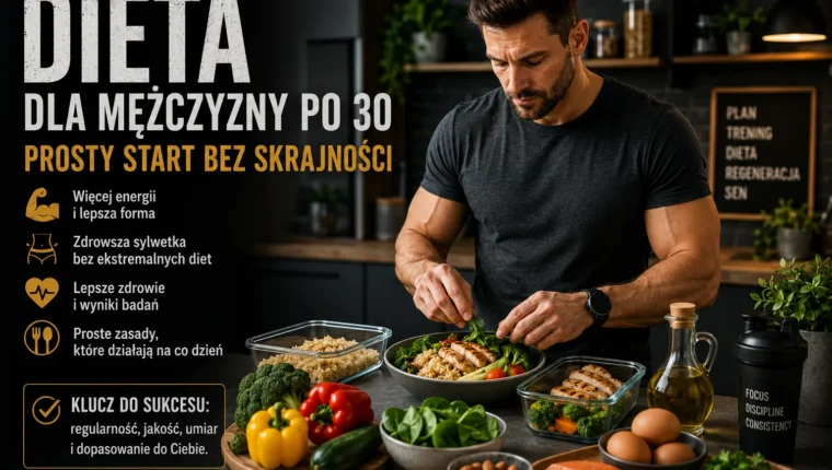 Dieta dla mężczyzny po 30 - prosty start bez skrajności