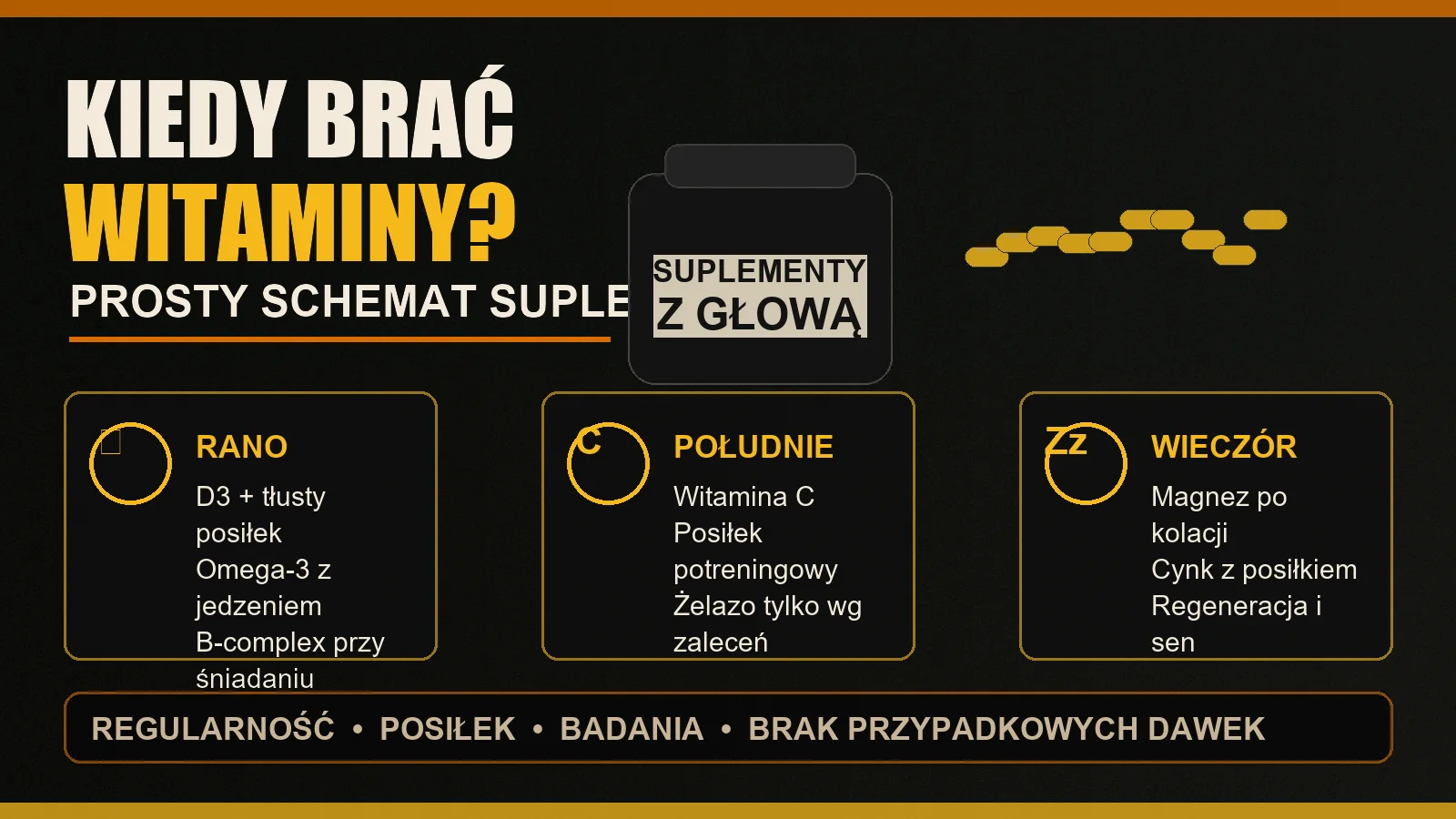 Kiedy brać witaminy, żeby naprawdę działały?