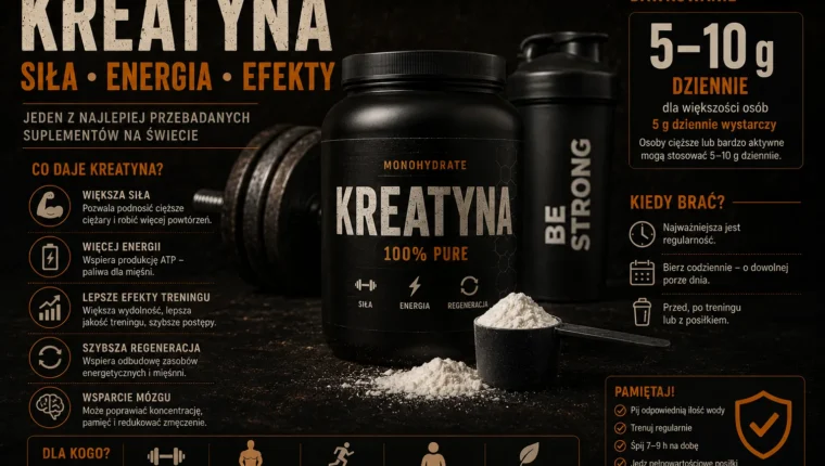 Kreatyna - siła, energia, efekty i dawkowanie