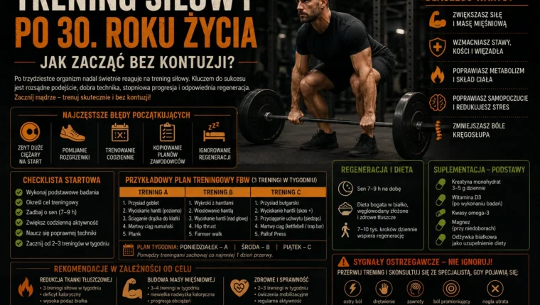 Trening siłowy po 30. roku życia - jak zacząć bez kontuzji