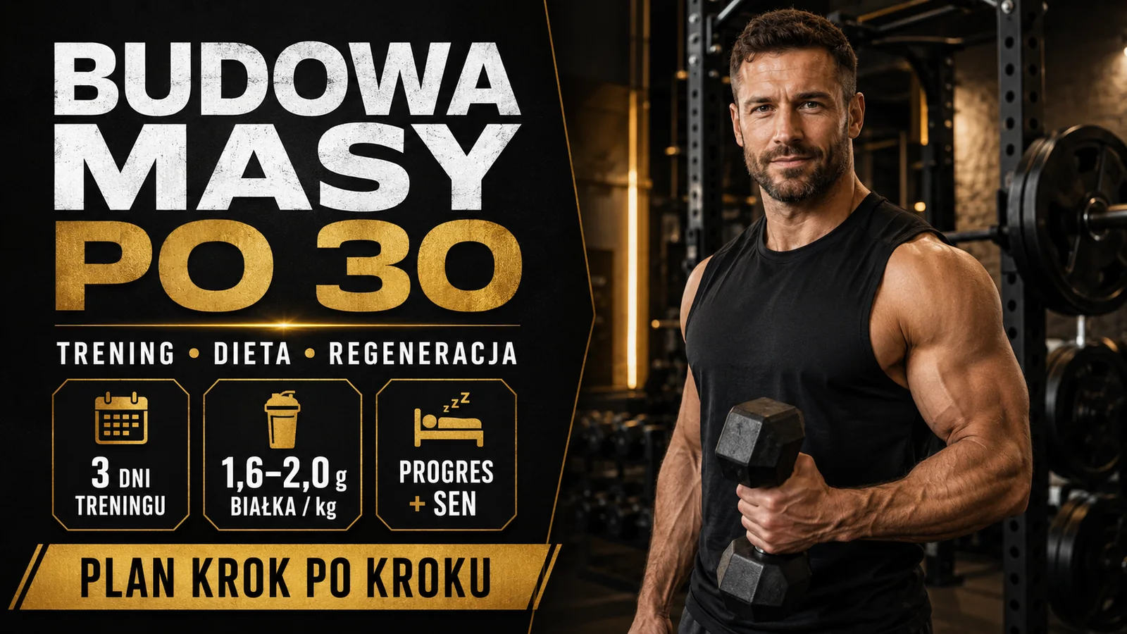 Budowa masy mięśniowej po 30: trening, dieta i regeneracja krok po kroku