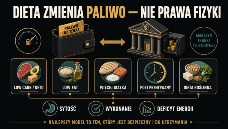 Metabolizm a rodzaje diet — keto, low fat, post, białko i dieta roślinna