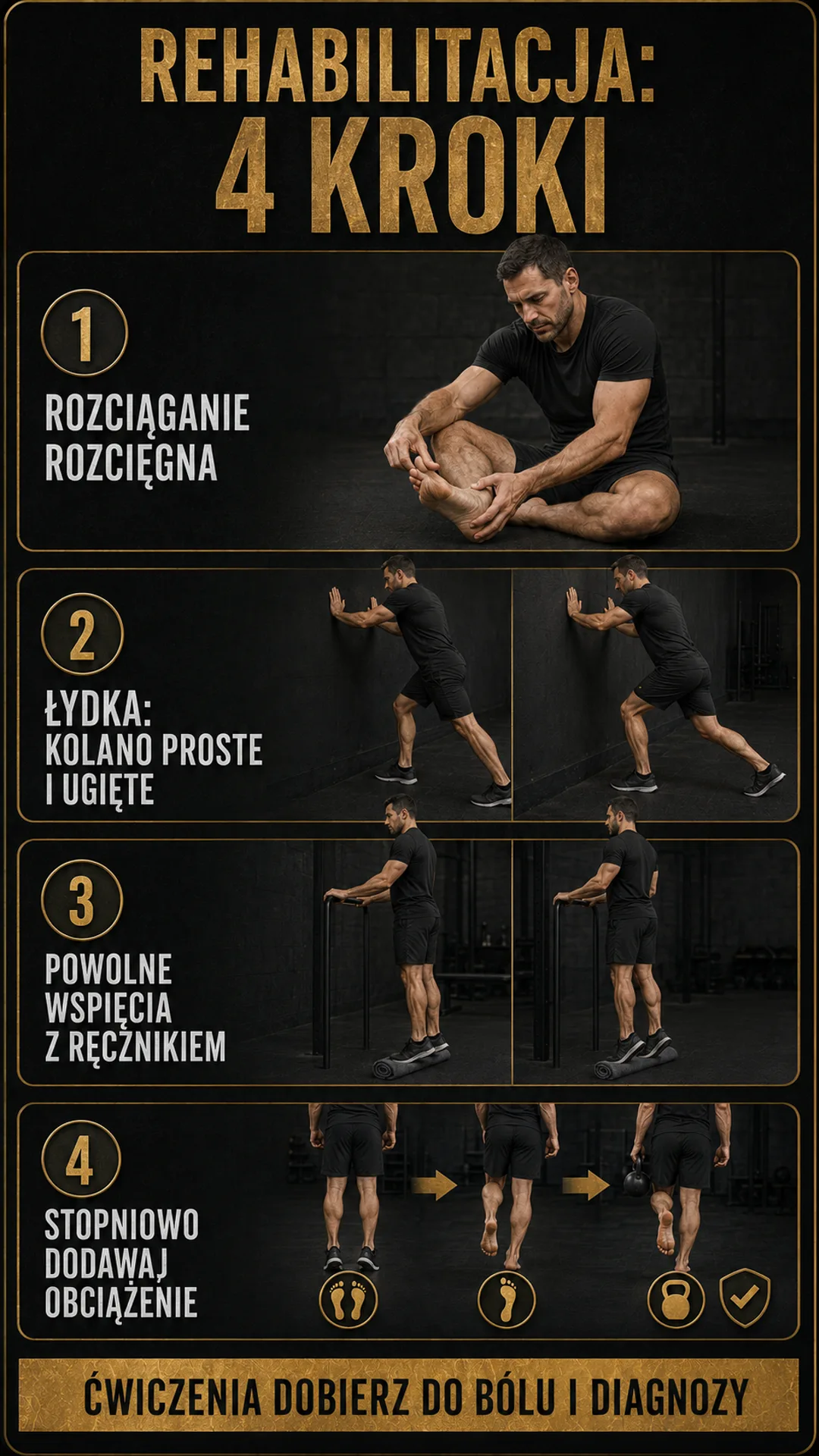 Rehabilitacja ostrogi piętowej krok po kroku