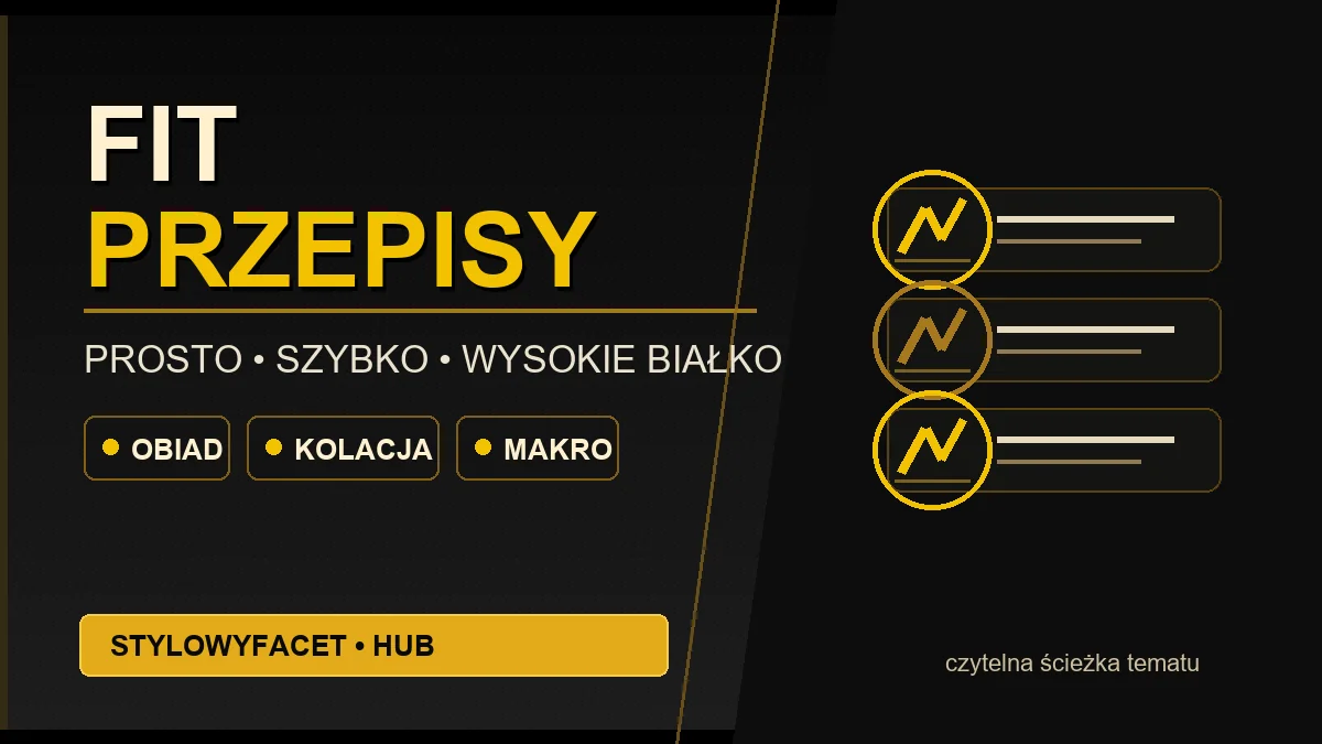 Infografika hubu StylowyFacet: Fit Przepisy