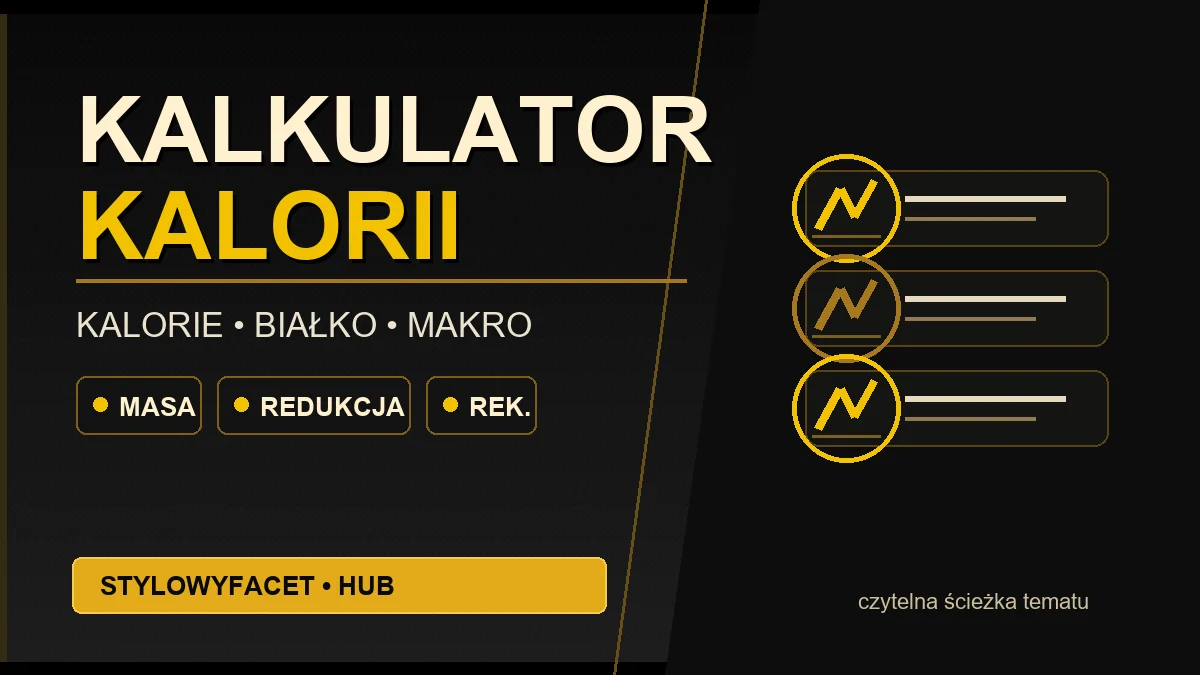 Infografika hubu StylowyFacet: Kalkulator Kalorii
