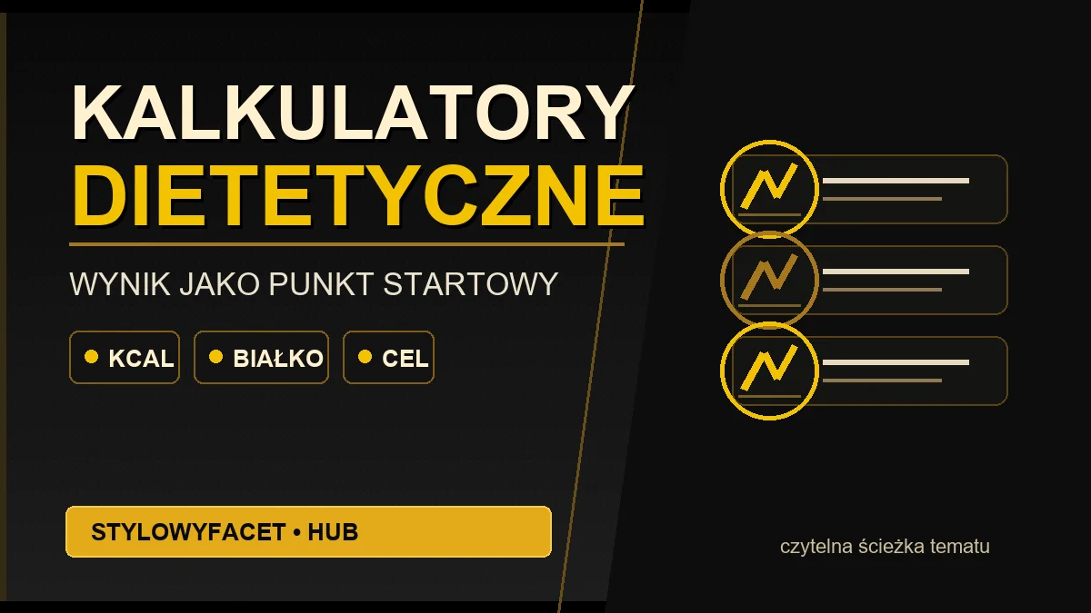 Infografika hubu StylowyFacet: Kalkulatory Dietetyczne