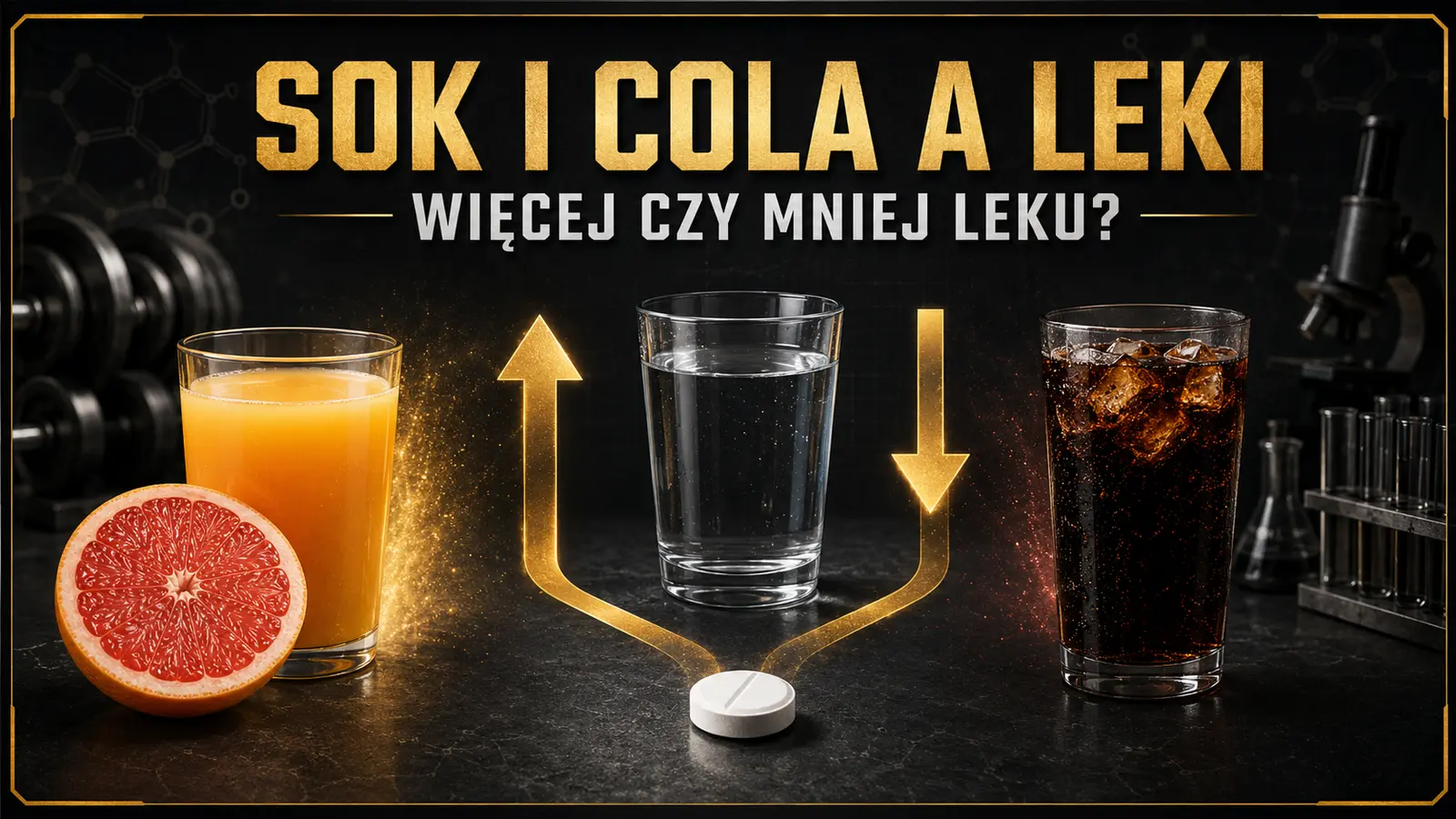 Grejpfrut, soki owocowe i cola a leki – wpływ na wchłanianie